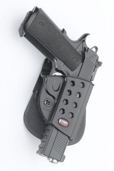 Fobus Evolution Series Paddle Holster For Springfield 1911 w/ Rail in Black Right Hand - Precision Shot Firearms