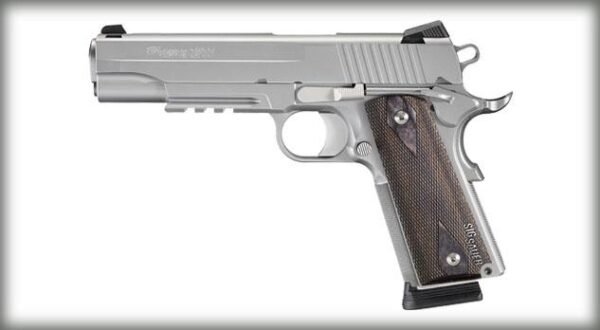 SIG "1911 STAINLESS RAIL" 1911R-45-SSS-CA 5" STS W/ RAIL CA COMPLIANT - Precision Shot Firearms
