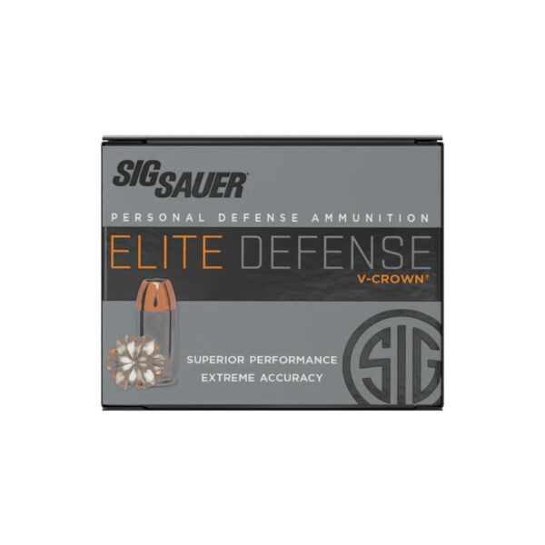 Sig Sauer Elite Performance Pistol Ammunition .380 ACP 90 gr Elite V-Crown JHP Box 20 - Precision Shot Firearms