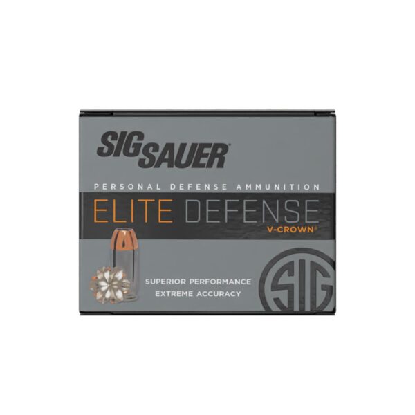 Sig Sauer Elite Performance Pistol Ammunition .45 ACP 200 gr Elite V-Crown JHP Box 20 - Precision Shot Firearms
