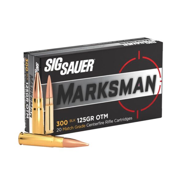 Sig Sauer Elite Supersonic Performance Match Rifle Ammunition .300 AAC Blackout 125 gr OTM 2200 fps 20/ct - Precision Shot Firearms