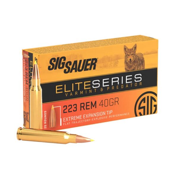 Sig Sauer Varmint and Predator Rifle Ammunition .223 REM 40gr 3650 fps 20/ct - Precision Shot Firearms