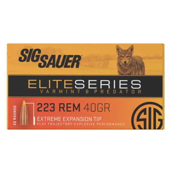 Sig Sauer Varmint and Predator Rifle Ammunition .223 REM 40gr 3650 fps 20/ct - Precision Shot Firearms