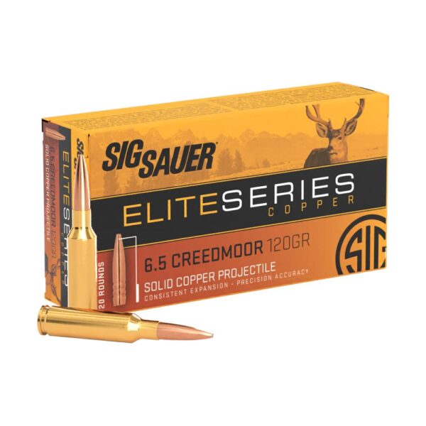 Sig Sauer Elite Hunting Rifle Ammunition 6.5mm Creedmoor 120 gr HT 20/ct - Precision Shot Firearms