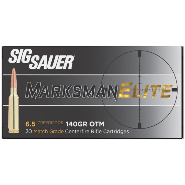 Sig Sauer Elite Match Rifle Ammunition 6.5mm Creedmoor 140 gr OTM 20/ct - Precision Shot Firearms