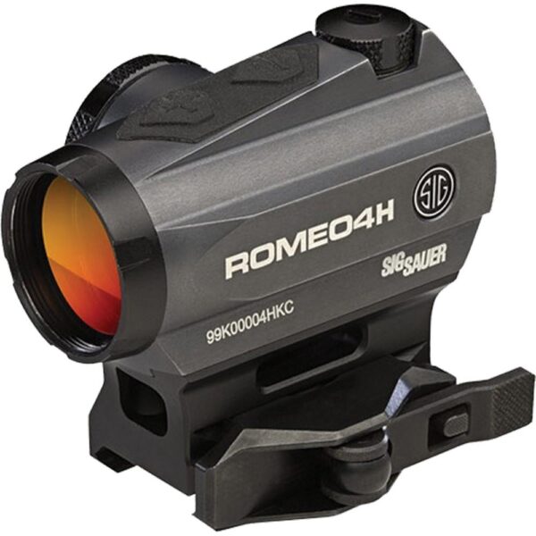 Sig Sauer ROMEO4H 1x20mm Red Dot Sight Green Horseshoe Dot Reticle Graphite - Precision Shot Firearms