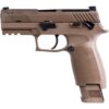 Sig Sauer P320-M18 Handgun 9mm Luger 17/21rd Magazine 3.9" Barrel Coyote Tan - Precision Shot Firearms