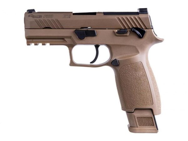 Sig Sauer P320-M18 Handgun 9mm Luger 17/21rd Magazine 3.9" Barrel Coyote Tan - Precision Shot Firearms
