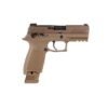 Sig Sauer P320-M18 Handgun 9mm Luger 17/21rd Magazine 3.9" Barrel Coyote Tan - Precision Shot Firearms