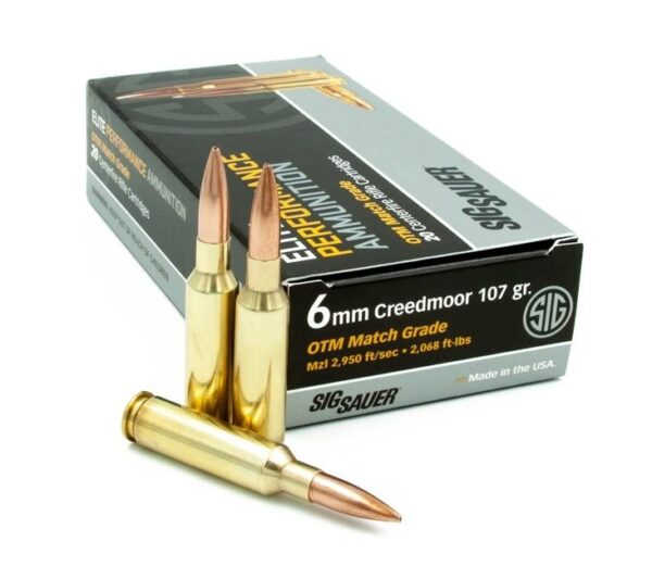AMMO 6MM CREEDMOOR 107GR ELITE MATCH GRADE OTM BOX/20 - Precision Shot Firearms