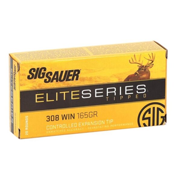 Sig Sauer Elite Series Tipped Hunting Ammunition 308 WIN 165gr Box/20 - Precision Shot Firearms