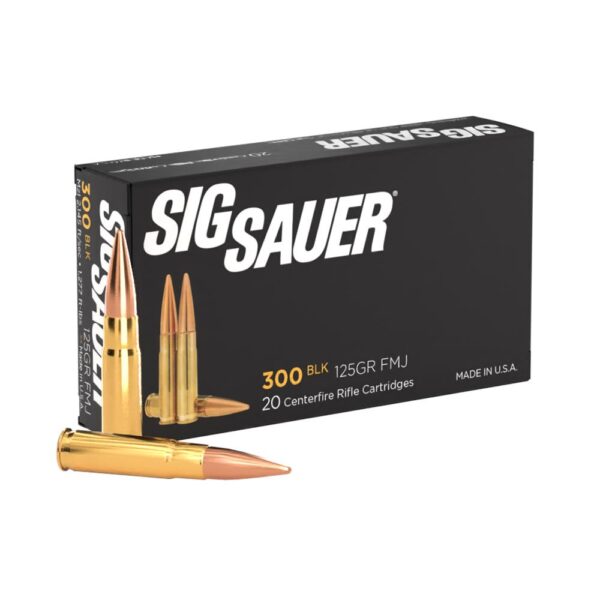 Sig Sauer Elite Ball Handgun Ammunition 300 Blackout 125gr FMJ 2145 fps 20/ct - Precision Shot Firearms