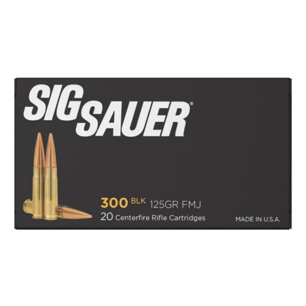 Sig Sauer Elite Ball Handgun Ammunition 300 Blackout 125gr FMJ 2145 fps 20/ct - Precision Shot Firearms