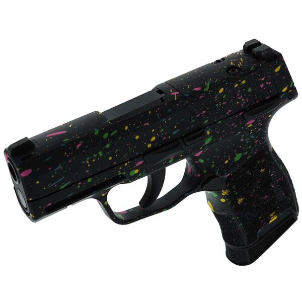 Sig Sauer Exclusive "Multi Color Paint" P365-380 Handgun 380 Auto 10rd Magazine 3.1" Barrel Black Manual Safety - Precision Shot Firearms