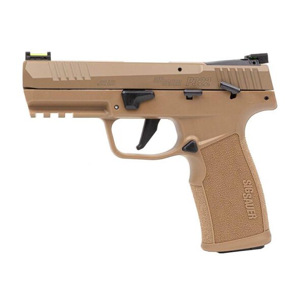 Sig Sauer P322 Coyote Handgun .22 LR 20rd Magazines(3) 4" Barrel Optic Ready - Precision Shot Firearms