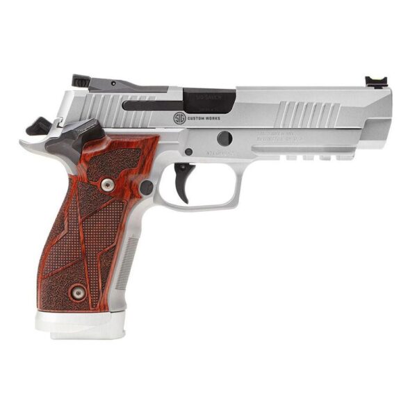 Sig Sauer P226 XFive Handgun 9mm Luger 10rd Magazines (3) 5" Barrel Silver with Brown Grips - Precision Shot Firearms
