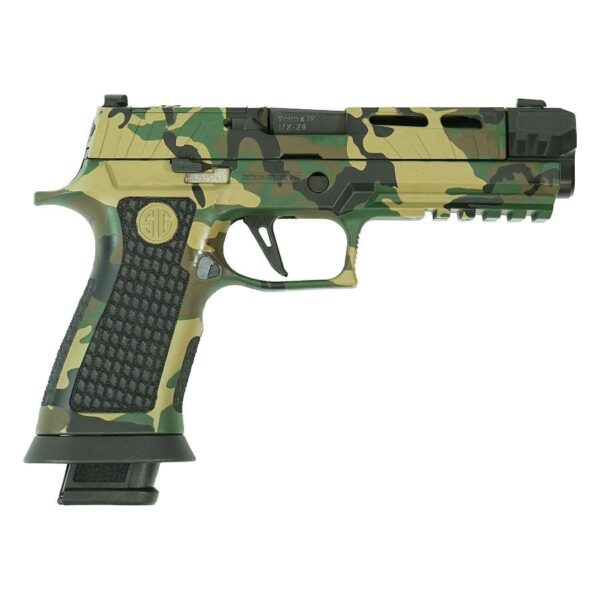 Sig Sauer P320 Spectre Comp Handgun 9mm Luger 21rd Magazines (2) 4.6" Barrel Woodland Camo SC81 - Precision Shot Firearms