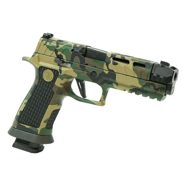 Sig Sauer P320 Spectre Comp Handgun 9mm Luger 21rd Magazines (2) 4.6" Barrel Woodland Camo SC81 - Precision Shot Firearms