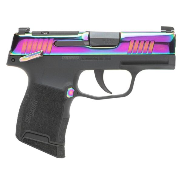 Sig Sauer P365X Handgun 9mm Luger 12rd Magazines (2) 3.1" Barrel Rainbow Titanium Slide with Black Frame - Precision Shot Firearms