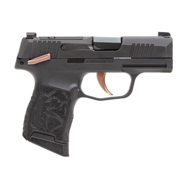 Sig Sauer P365-380 Rose Handgun .380 Auto 10rd Magazines (2) 3.1" Barrel Black with Rose Kit(Vaultek Safe) - Precision Shot Firearms