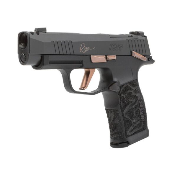 Sig Sauer P365-XL Rose Comp Handgun 9mm Luger 12rd Magazines(2) 3.1" Barrel & Vaultek Pistol Safe - Precision Shot Firearms