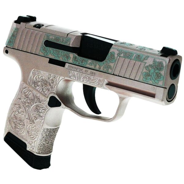 Sig Sauer "Guns & Roses Rose Gold" P365 Optic Ready Handgun 9mm Luger 10rd Magazines(2) 3.1" Barrel X-RAY 3 Sights - Precision Shot Firearms