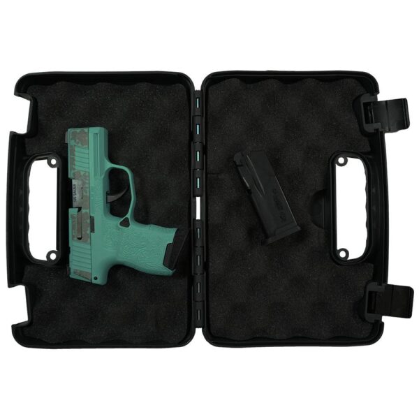 Sig Sauer "Gun & Roses-Robin's Egg Blue" P365 Optic Ready Handgun 9mm Luger 10rd Magazines(2) 3.1" Barrel X-RAY 3 Sights - Precision Shot Firearms