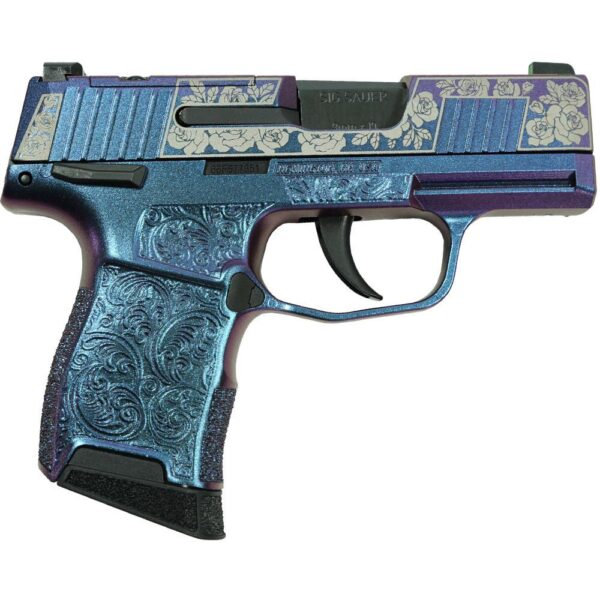 Sig Sauer "Gun & Roses-Mongoose Purple" P365 Optic Ready Handgun 9mm Luger 10rd Magazines(2) 3.1" Barrel X-RAY 3 Sights - Precision Shot Firearms