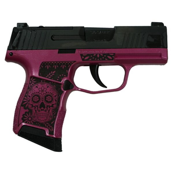 Sig Sauer "Sugar Skull-Medusa Pink" P365 Optic Ready Handgun 9mm Luger 10rd Magazines(2) 3.1" Barrel X-RAY 3 Sights - Precision Shot Firearms
