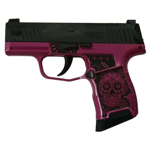 Sig Sauer "Sugar Skull-Medusa Pink" P365 Optic Ready Handgun 9mm Luger 10rd Magazines(2) 3.1" Barrel X-RAY 3 Sights - Precision Shot Firearms