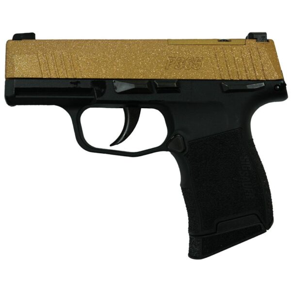 Sig Sauer "Gold Glitter" P365 Optic Ready Handgun 9mm Luger 10rd Magazines(2) 3.1" Barrel X-RAY 3 Sights Manual Safety - Precision Shot Firearms