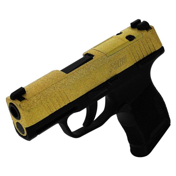 Sig Sauer "Gold Glitter" P365 Optic Ready Handgun 9mm Luger 10rd Magazines(2) 3.1" Barrel X-RAY 3 Sights Manual Safety - Precision Shot Firearms