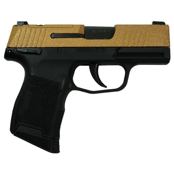 Sig Sauer "Gold Glitter" P365 Optic Ready Handgun 9mm Luger 10rd Magazines(2) 3.1" Barrel X-RAY 3 Sights Manual Safety - Precision Shot Firearms