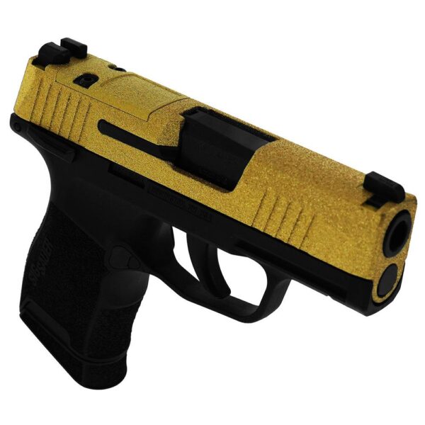 Sig Sauer "Gold Glitter" P365 Optic Ready Handgun 9mm Luger 10rd Magazines(2) 3.1" Barrel X-RAY 3 Sights Manual Safety - Precision Shot Firearms