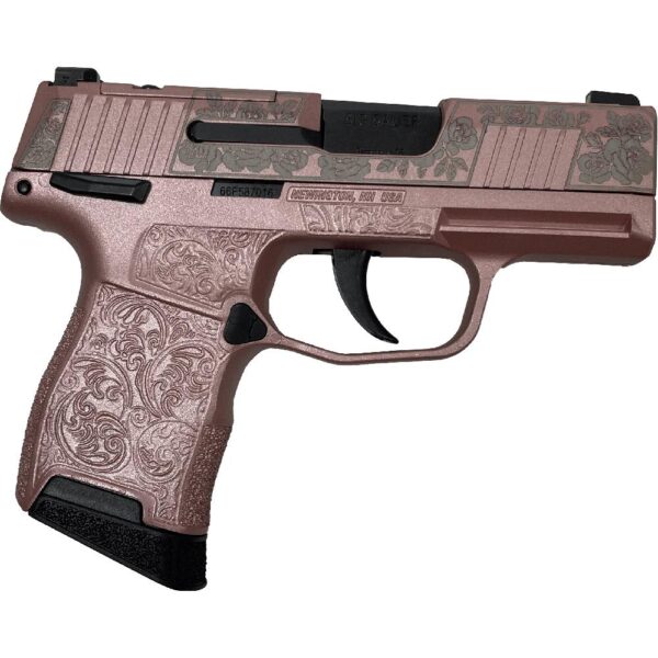 Sig Sauer "Gun & Roses" P365 Optic Ready Handgun 9mm Luger 10rd Magazines(2) 3.1" Barrel X-RAY 3 Sights Manual Safety - Precision Shot Firearms