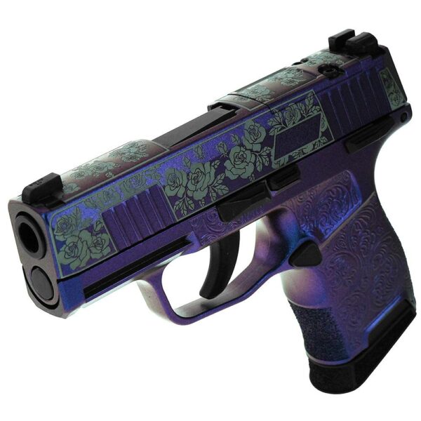 Sig Sauer "Guns & Roses Mongoose Purple" P365 Optic Ready Handgun 9mm Luger 10rd Magazines(2) 3.1" Barrel X-RAY 3 Sights Manual Safety - Precision Shot Firearms
