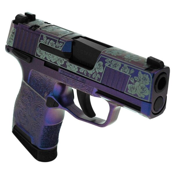 Sig Sauer "Guns & Roses Mongoose Purple" P365 Optic Ready Handgun 9mm Luger 10rd Magazines(2) 3.1" Barrel X-RAY 3 Sights Manual Safety - Precision Shot Firearms
