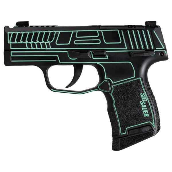 Sig Sauer P365 "Outlander Blue Laser" Handgun 9mm Luger 10rd Magazines(2) 3.1" Spectrum Barrel X-RAY 3 Sights Manual Safety - Precision Shot Firearms