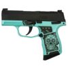 Sig Sauer "Sugar Skull Robin's Egg Blue Glitter" P365 Optic Ready Handgun 9mm Luger 10rd Magazines(2) 3.1" Barrel X-RAY 3 Sights Manual Safety - Precision Shot Firearms