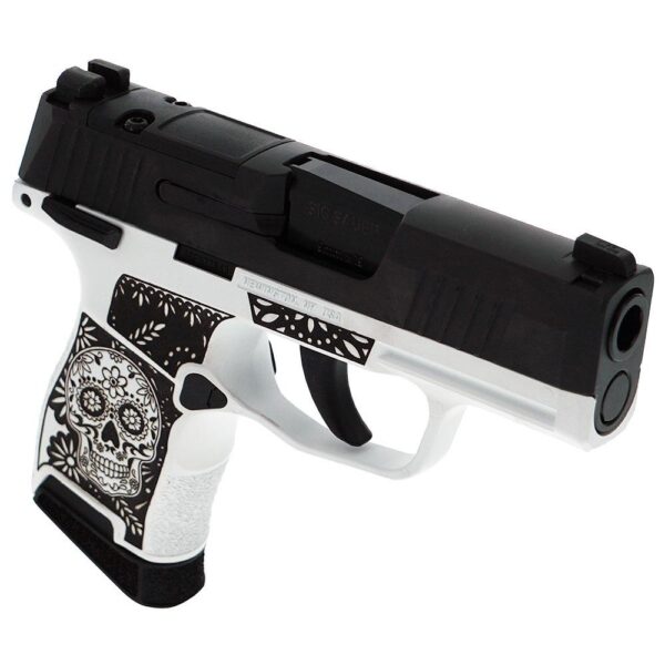 Sig Sauer Exclusive "Sugar Skull" P365 Optic Ready Handgun 9mm Luger 10rd Magazines(2) 3.1" Barrel X-RAY 3 Sights Manual Safety - Precision Shot Firearms