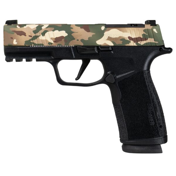 Sig Sauer P365 XMACRO TACOPS "Muilticam" Slide Handgun 9mm Luger 17rd Magazines(4) 3.7" Barrel - Precision Shot Firearms