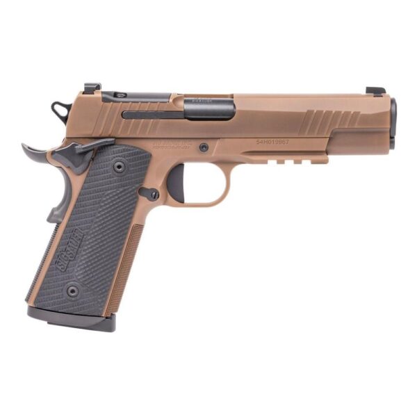 Sig Sauer 1911 X-Series Full Size Handgun .45 Auto 8rd Magazine(2) 5" Barrel Coyote Tan PVD - Precision Shot Firearms