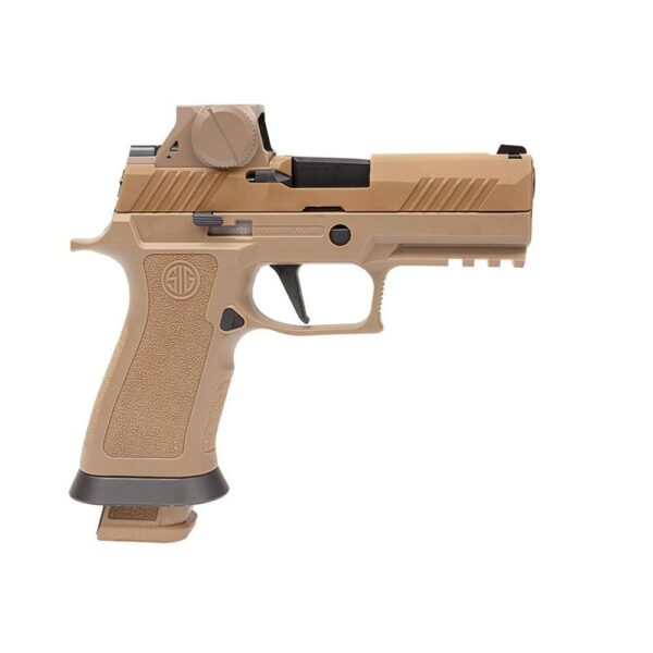 Sig Sauer M18X Handgun 9mm Luger 21rd Magazines (3) 3.9" Barrel Coyote with RomeoM17 - Precision Shot Firearms