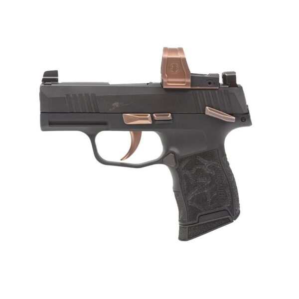 Sig Sauer P365 Rose 380 Handgun .380 Auto 10rd Magazines (2) 3.1" Barrel Black W/ Romeo Zero Elite Red Dot - Precision Shot Firearms