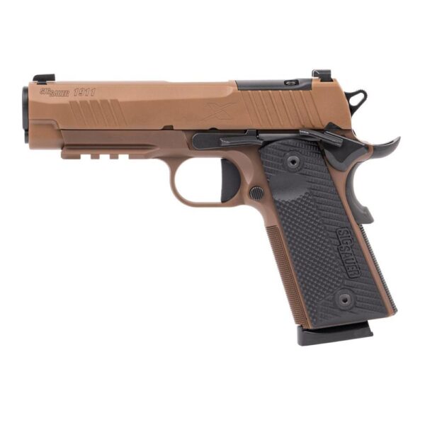 Sig Sauer 1911XCarry Handgun .45 Auto 8rd Magazines(2) 4.25'' Barrel Night Sights Coyote - Precision Shot Firearms
