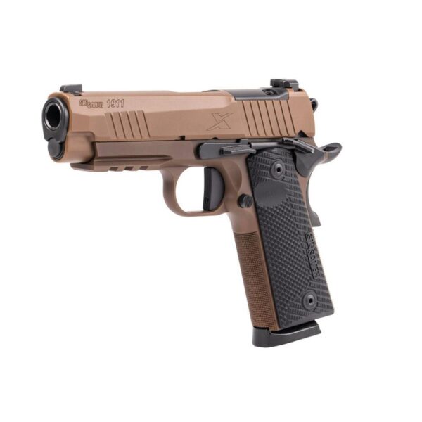 Sig Sauer 1911XCarry Handgun .45 Auto 8rd Magazines(2) 4.25'' Barrel Night Sights Coyote - Precision Shot Firearms