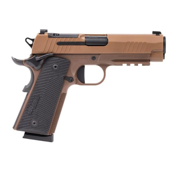 Sig Sauer 1911XCarry Handgun .45 Auto 8rd Magazines(2) 4.25'' Barrel Night Sights Coyote - Precision Shot Firearms