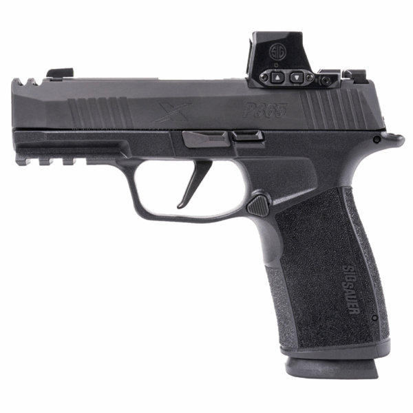 Sig Sauer P365X Macro Compact Handgun 9mm Luger 17rd magazines (2) 3.1" Barrel Black with Romeo-X Red Dot - Precision Shot Firearms