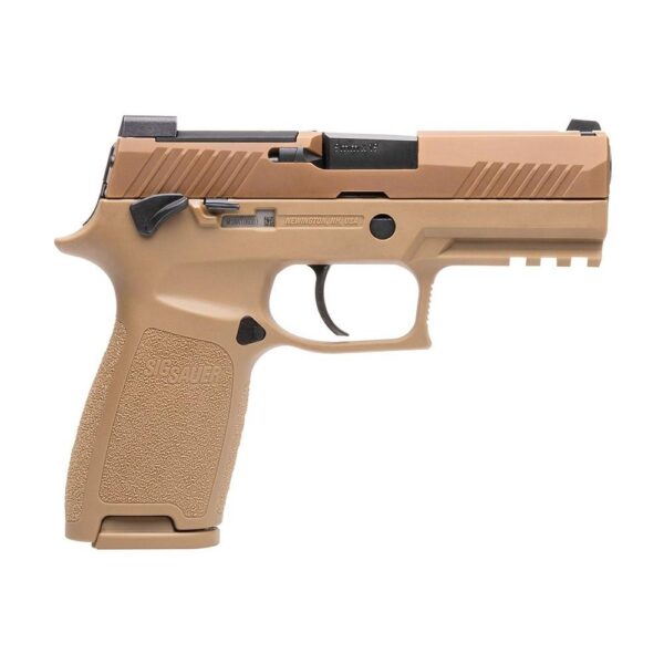 Sig Sauer P320-M18 Handgun 9mm Luger 10rd Magazines (3) 3.9" Barrel Coyote Tan CA Compliant - Precision Shot Firearms