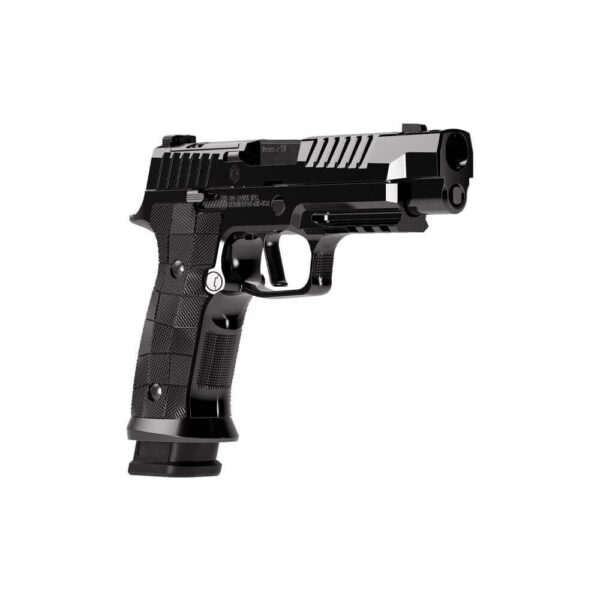 Sig Sauer Reserve Collection P320-SXG Handgun 9mm Luger 21rd Magazines(3) 3.9" Compensated Barrel Hi-Polish DLC - Precision Shot Firearms